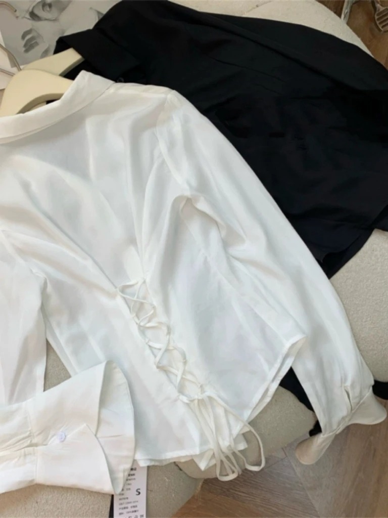 AliExpress Women's Flared Sleeve Slim-Fit Tunic Shirt, view 5