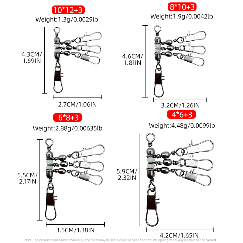 AliExpress ShareShark Rolling Bearing Swivels (10-Pack), view 2