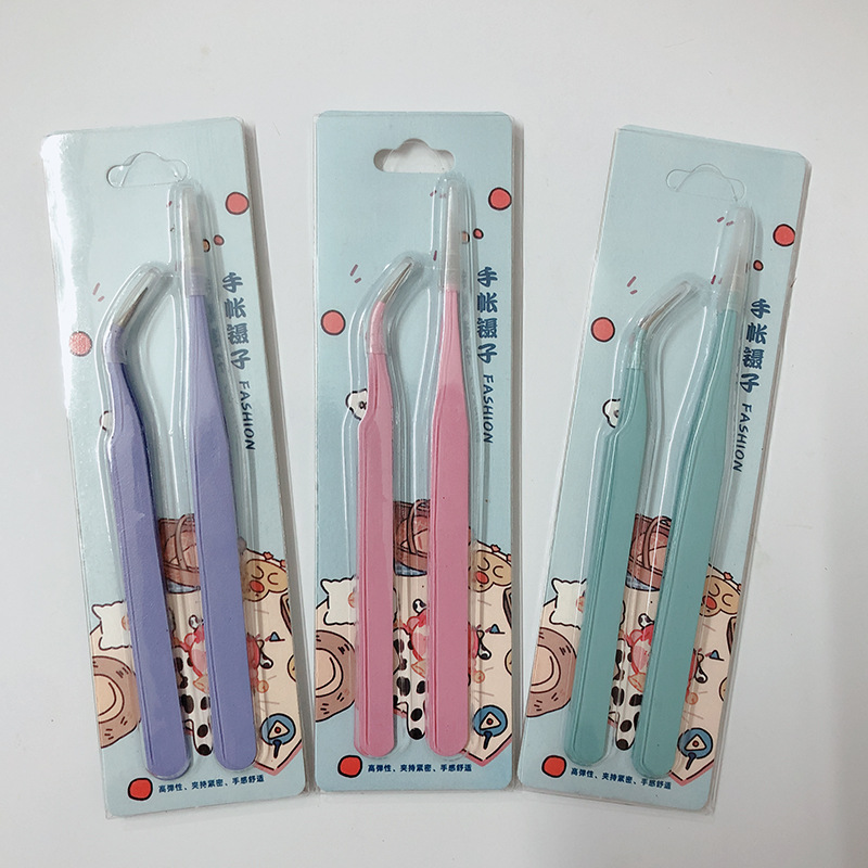 AliExpress Sharkbang BOBO 2PCS Tweezers Scrapbook Sticker Washi Tape Picking Multi-Tool Stationery DIY Junk Journal Album School Supplies