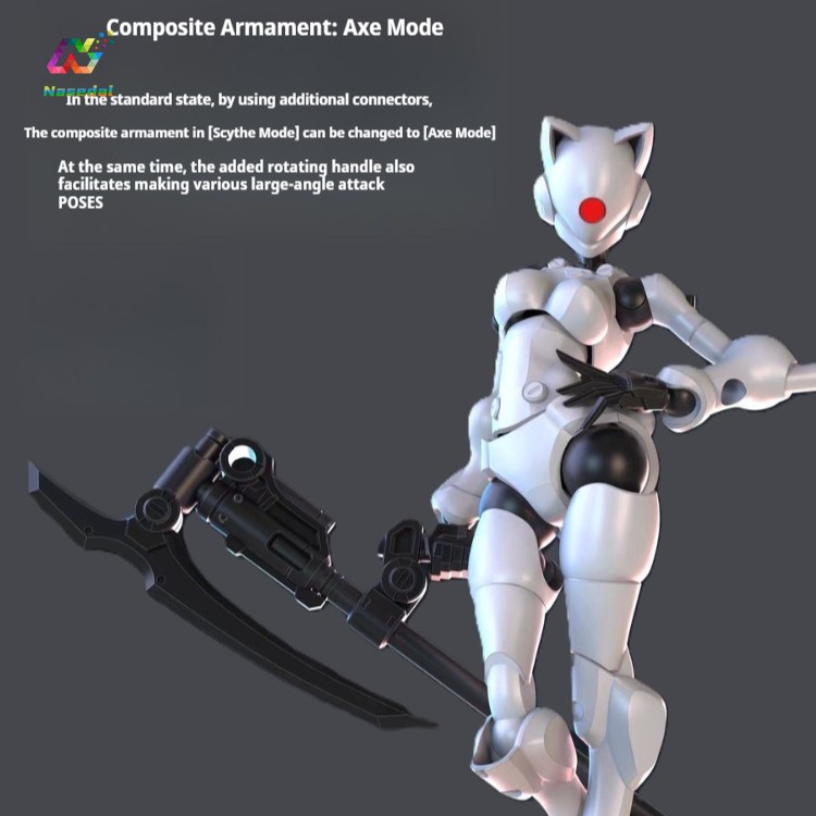 AliExpress SHEIK MAINLAND 3MIN PROJECT A Swift Female Mutant 3.75 inch Super Movable High Detail Action Figure DIY Assembly 1pc No Box, view 4