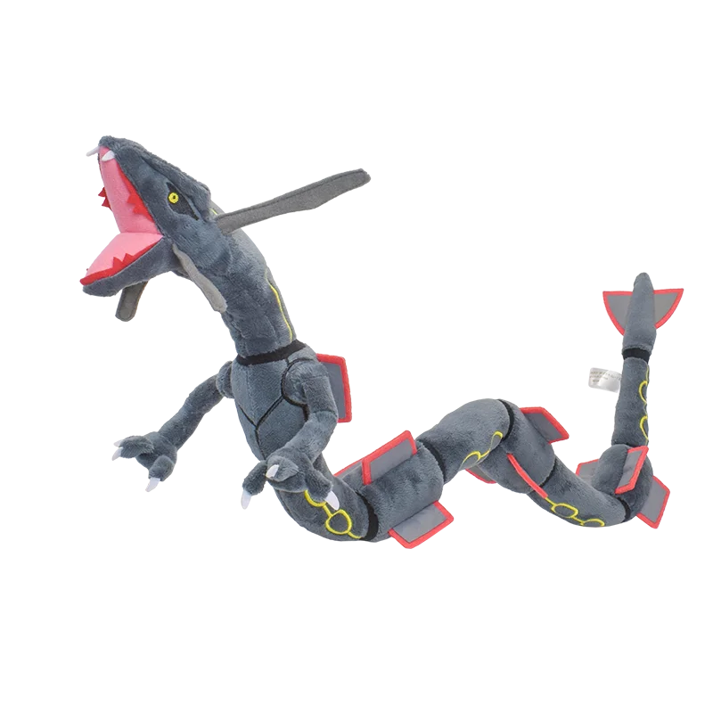 AliExpress Shiny Rayquaza Plush Toys Stuffed Animal Game for Collectible Gift,Soft Plushies,Cute Cartoon Character Black 12 Inch, view 4