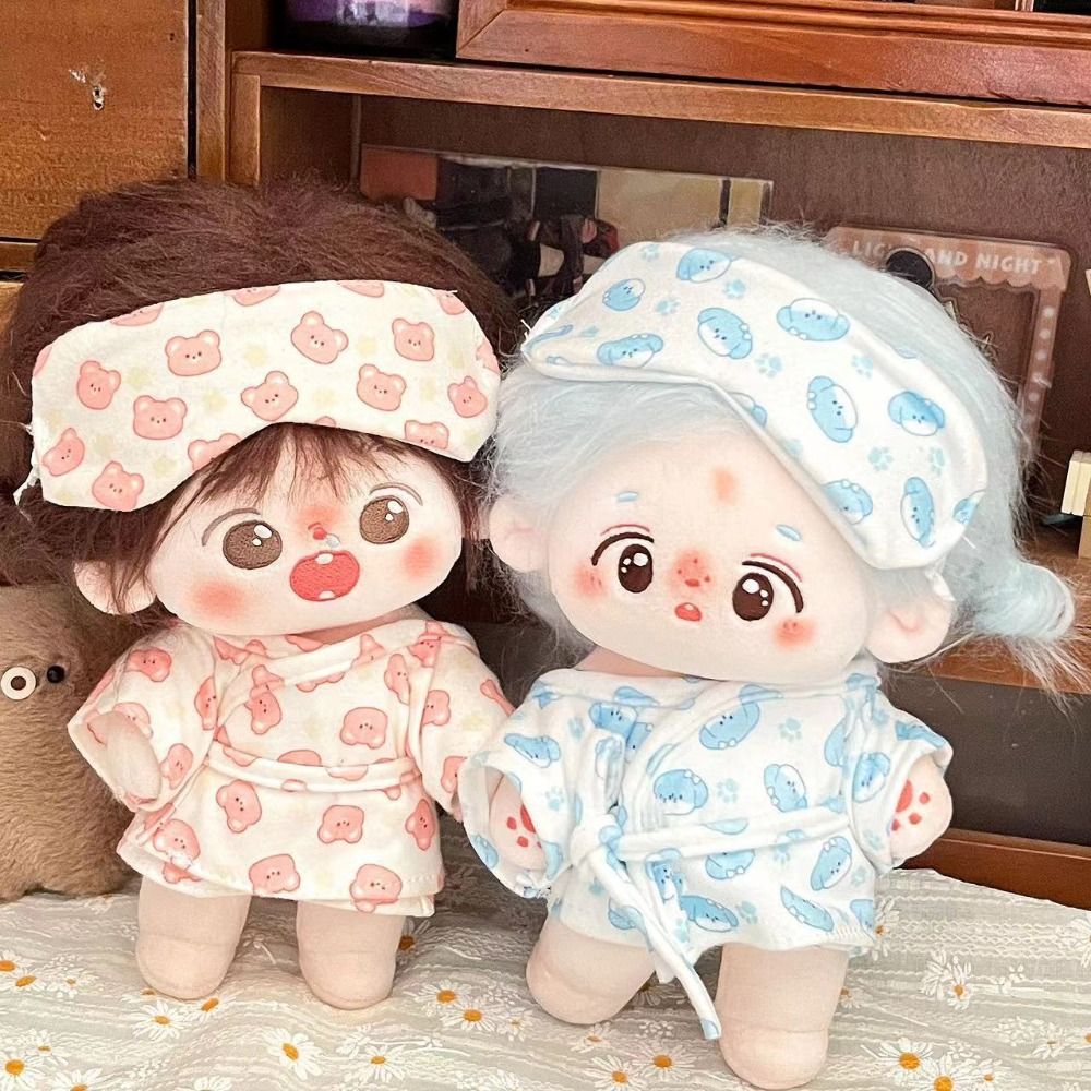 AliExpress Shirt Shorts Patch Doll Clothes Doll Accessories For Cotton 20cm Doll Pajamas Suit Photo Props Cartoon Mini Blouse Pants Set, view 6