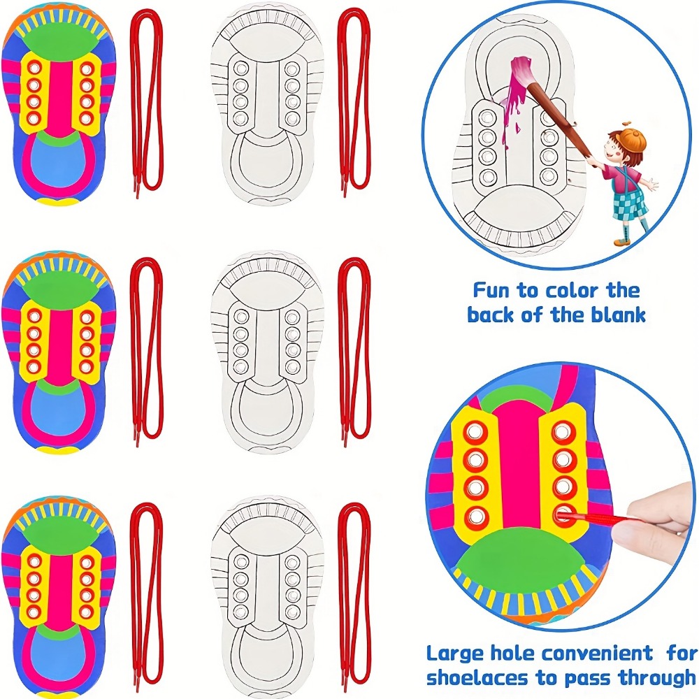 AliExpress Shoelace Threading Teaching Toys Learn to Tie Shoelaces Toy Kids Toddlers Fine Motor Skills Toy Early Educational Toys Boys Girl, view 5