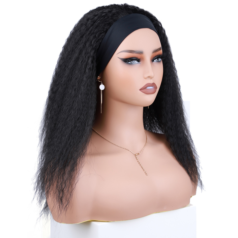 AliExpress Short Kinky Straight Synthetic Wig High Puff Synthetic Hair Wig Afro Style Wig for Women Short Puffy Yaki Straight Synthetic Wig, view 2
