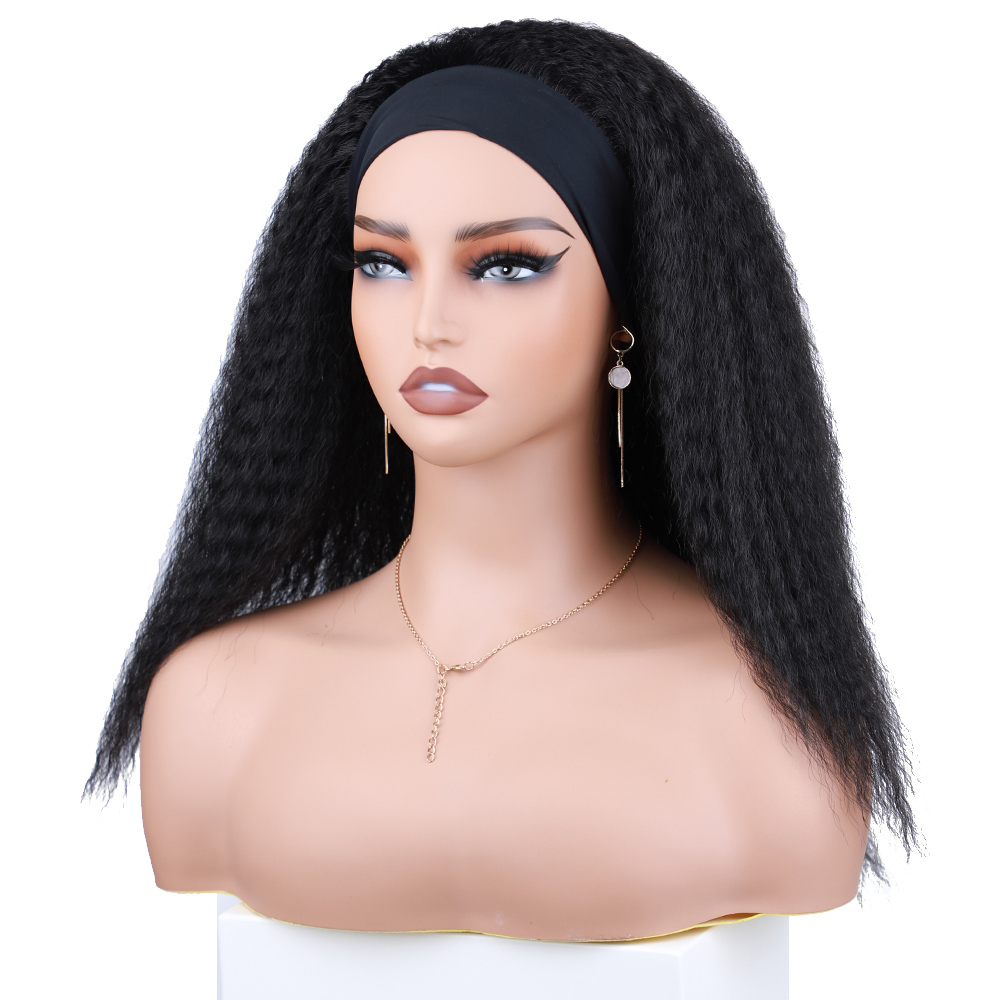 AliExpress Short Kinky Straight Synthetic Wig High Puff Synthetic Hair Wig Afro Style Wig for Women Short Puffy Yaki Straight Synthetic Wig, view 3