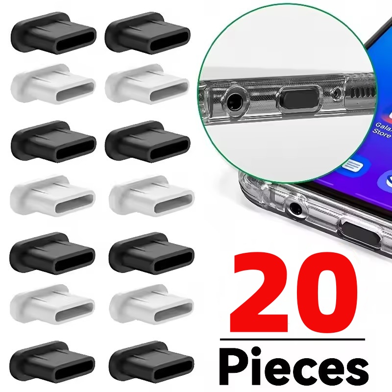 AliExpress Silicone Dust Plugs Type C Charging Port Protector Stopper Cap Cover for Iphone 16 15 Pro Max 16 15 Plus Samsung Anti-Dust Plug