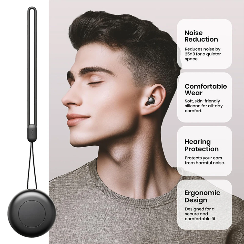 AliExpress Reusable 25dB Silicone Sleep Earplugs, view 4