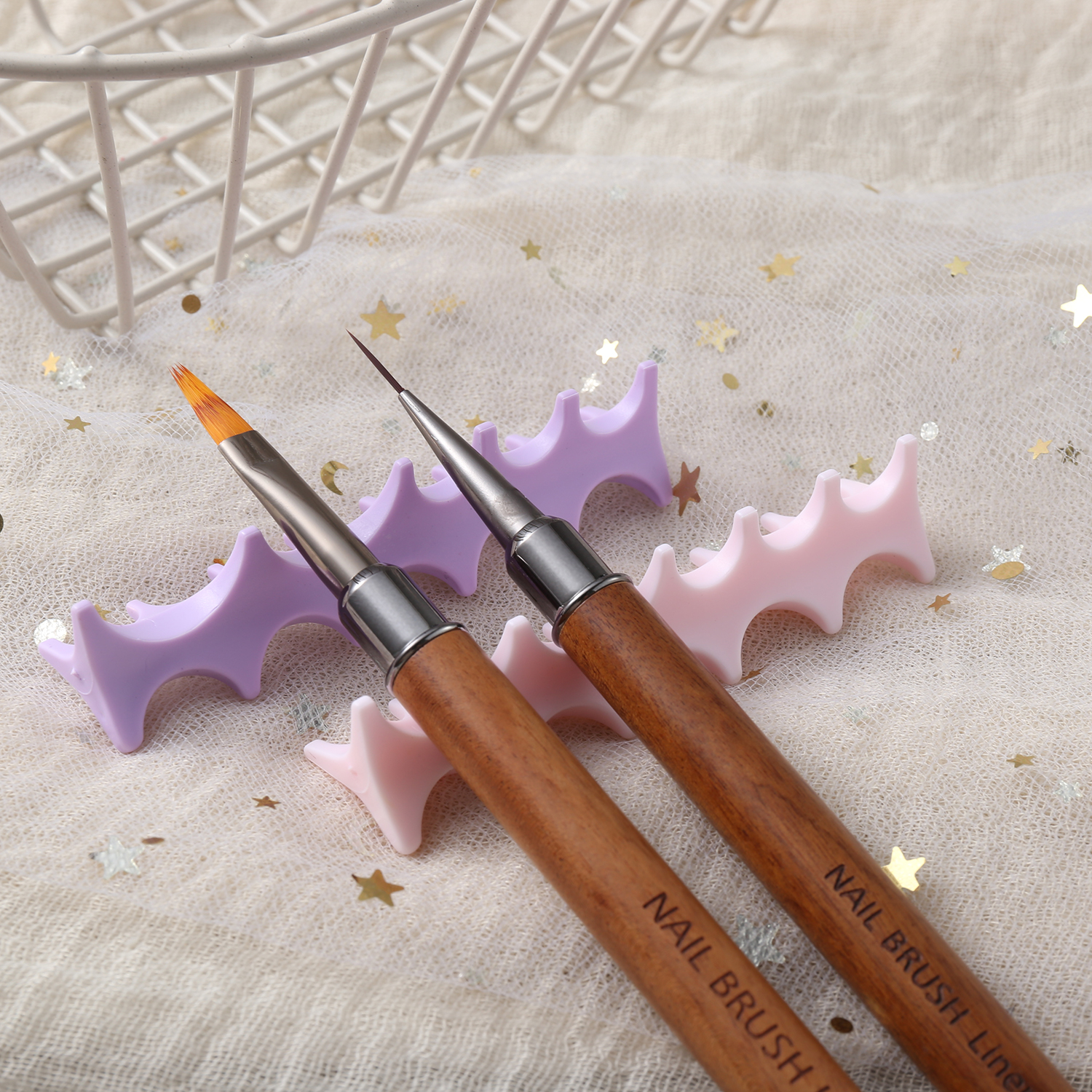 AliExpress Silicone Fishbone Nail Art Brush Holder, view 3