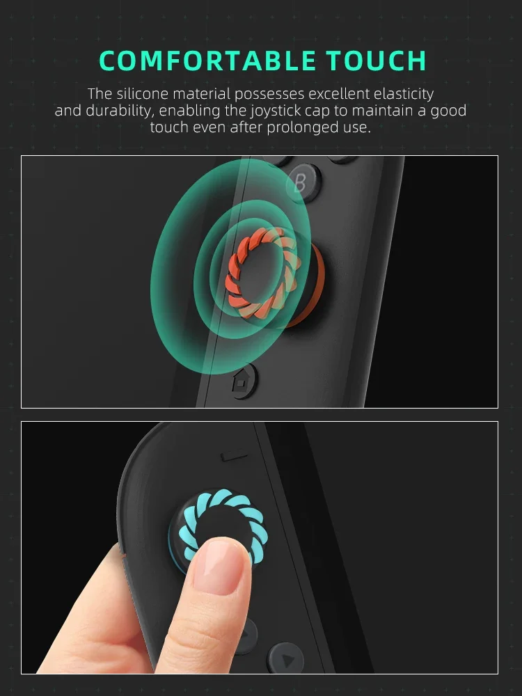 AliExpress Silicone Grip Cover for Switch 2 Game Controllers, Thumb Stick Protector Accessories, view 3