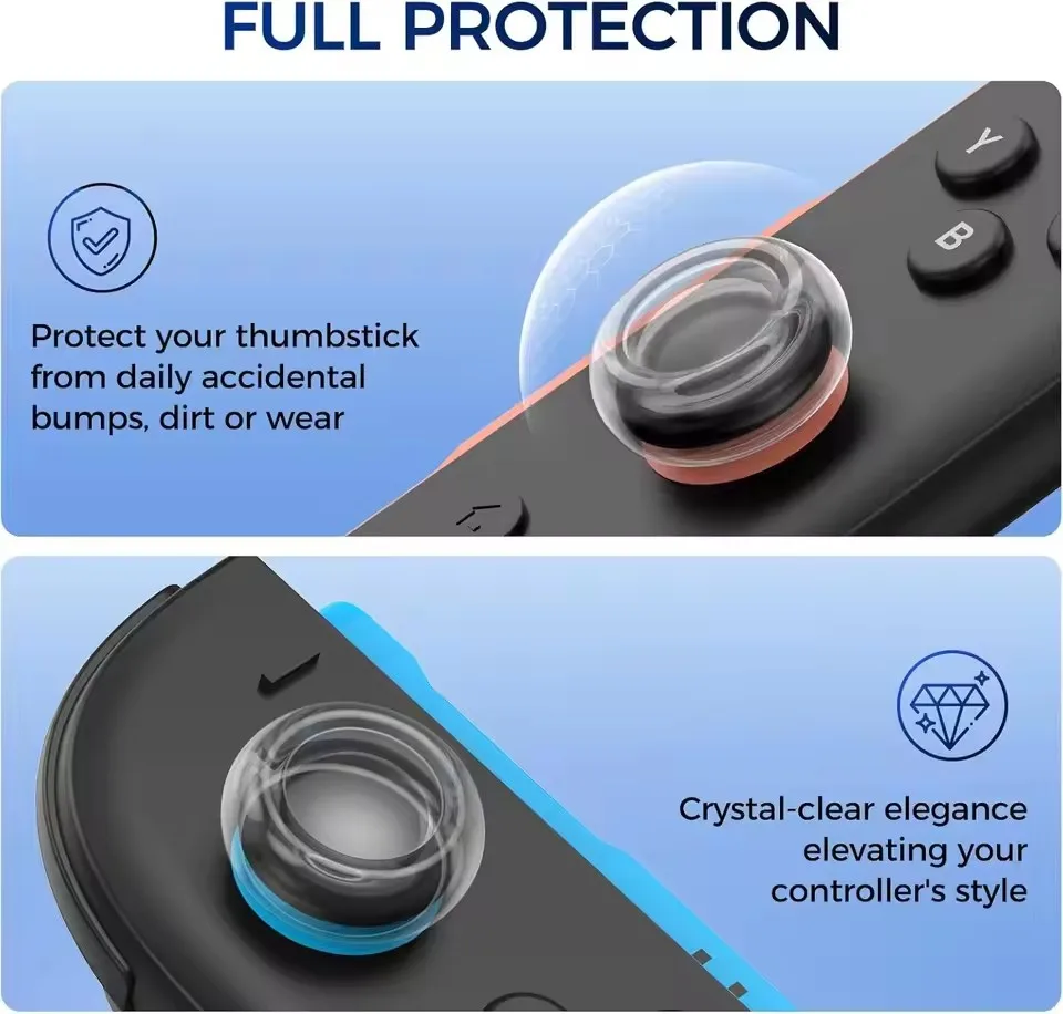 AliExpress Silicone Joystick Thumb Stick Grip Cover for Nintend Switch 2 NS2 Gamepad Joysticks Protectors Anti Slip Caps For Switch2, view 3