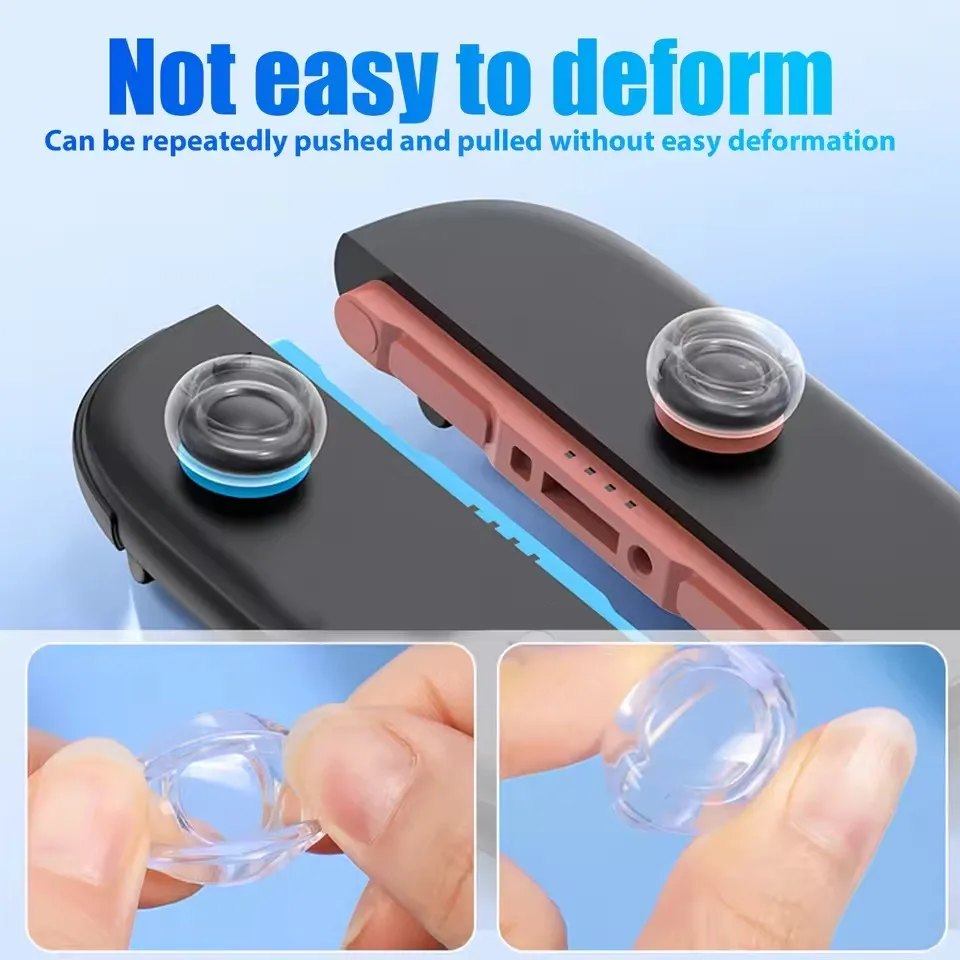AliExpress Silicone Joystick Thumb Stick Grip Cover for Nintend Switch 2 NS2 Gamepad Joysticks Protectors Anti Slip Caps For Switch2, view 2