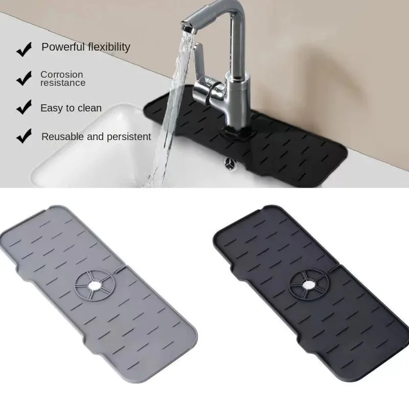 AliExpress Silicone Faucet Mat and Sponge Rack Splash Guard