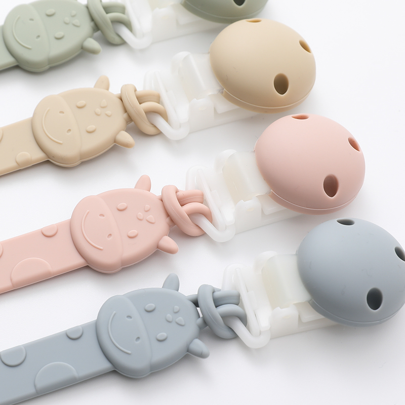 AliExpress Silicone Pacifier Clips, BPA Free One-Piece Design Pacifier Holder for Baby Boy and Girl 3 Month+, Baby Accessories, view 4