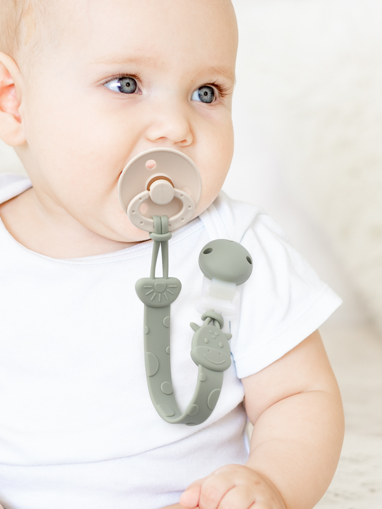 AliExpress Silicone Pacifier Clips, BPA Free One-Piece Design Pacifier Holder for Baby Boy and Girl 3 Month+, Baby Accessories, view 6