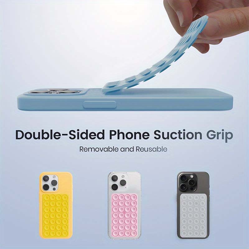 AliExpress Silicone Suction Cup Phone Stand with Strong Double-Sided No-Hand Grip, Video Fixing Pad, Silicone Rubber Suction, Silicone Case, view 2