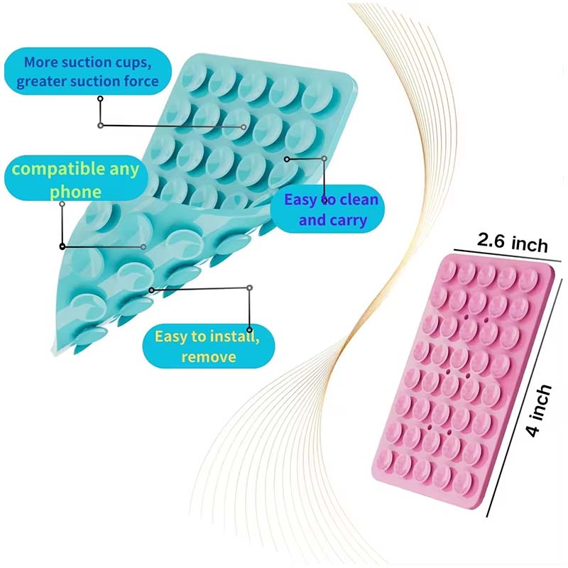 AliExpress Silicone Suction Cup Phone Stand with Strong Double-Sided No-Hand Grip, Video Fixing Pad, Silicone Rubber Suction, Silicone Case, view 3