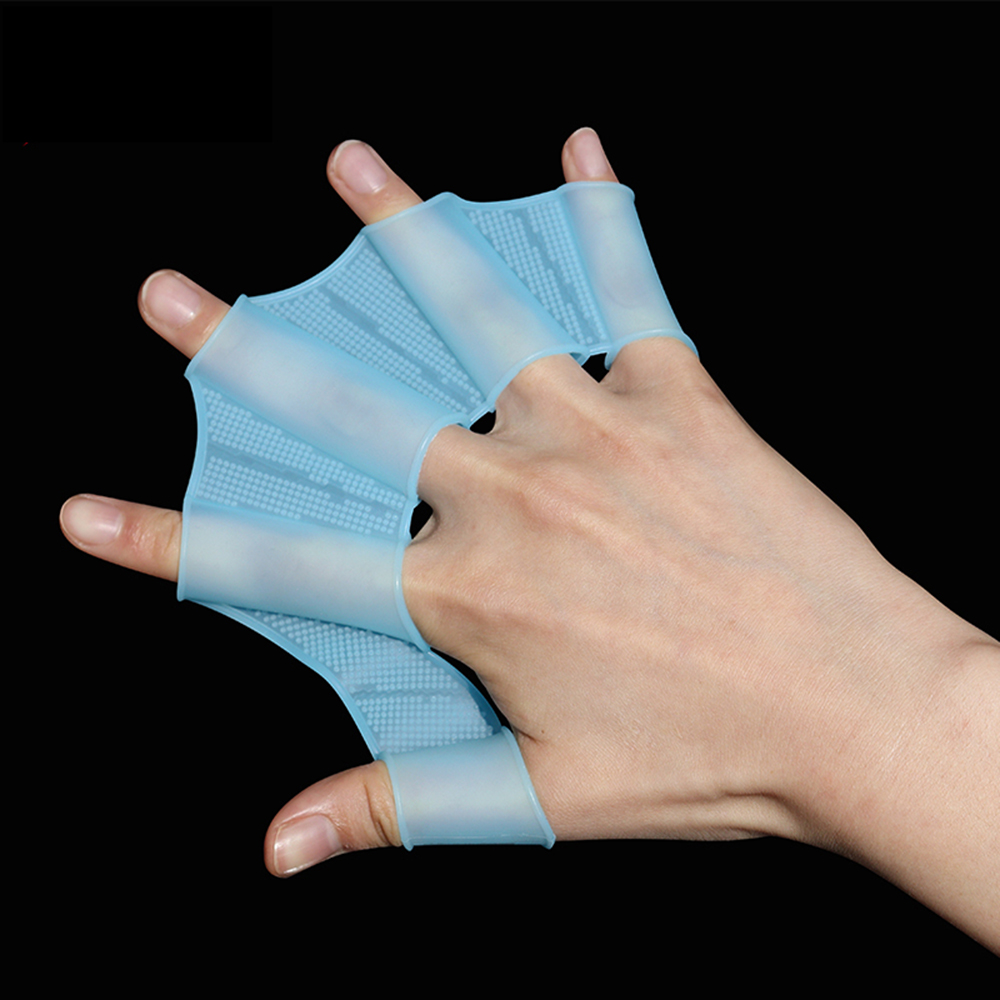 AliExpress Silicone Webbed Swim Training Hand Paddles, view 2