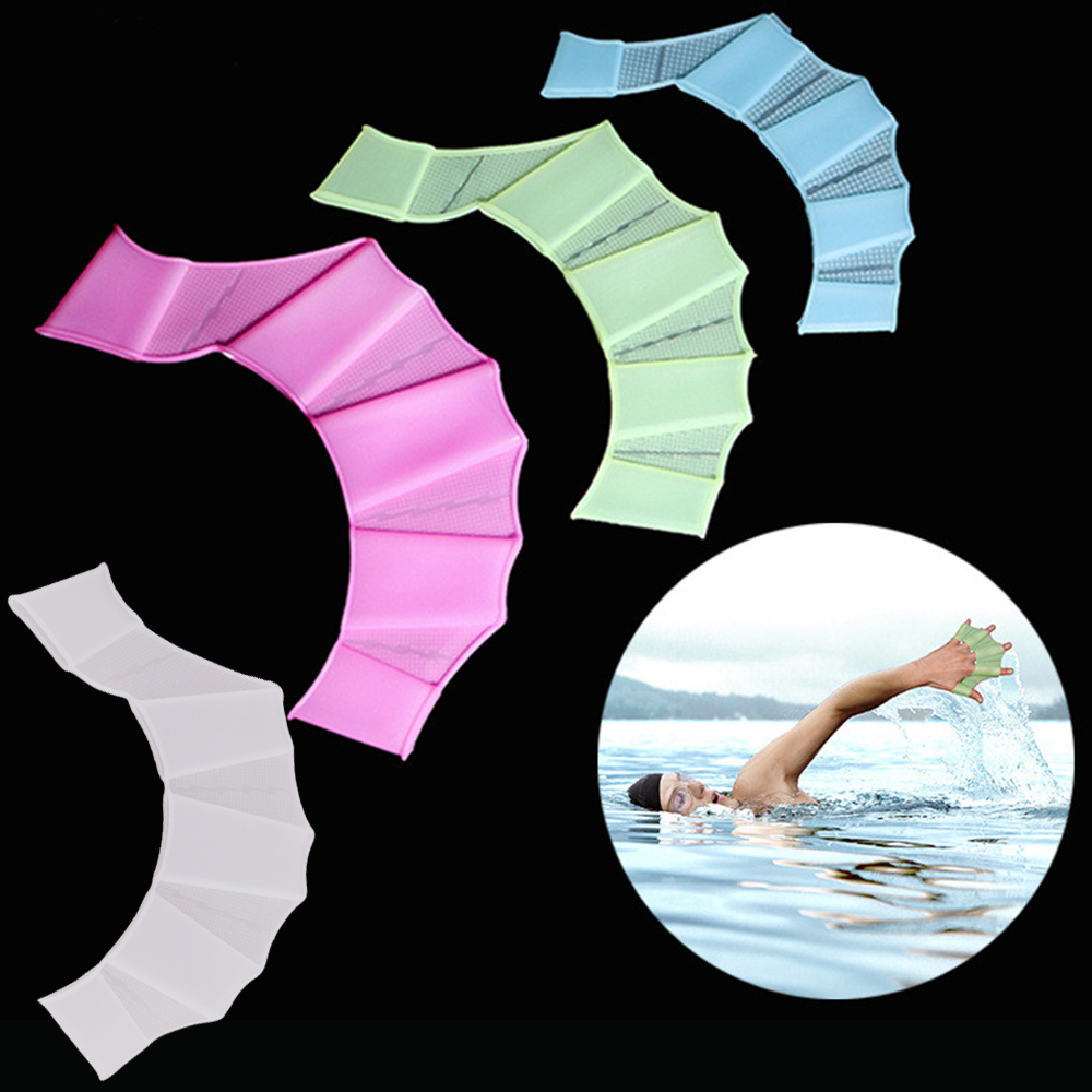 AliExpress Silicone Webbed Swim Training Hand Paddles, view 4