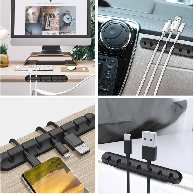 AliExpress Silicone USB Cable Organizer Winder Clips, view 5