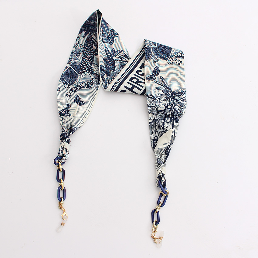 AliExpress Silk Ribbon Boho Acrylic Eyeglass Chain, view 5