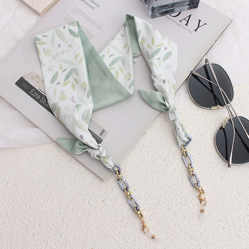 AliExpress Silk Ribbon Boho Acrylic Eyeglass Chain, view 6