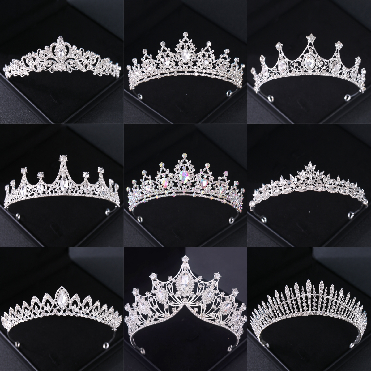 AliExpress Silver Color Crystal Tiaras And Crowns Headband For Women Party Rhinestone Bridal Wedding Hair Accessories Jewelry Crown Tiara