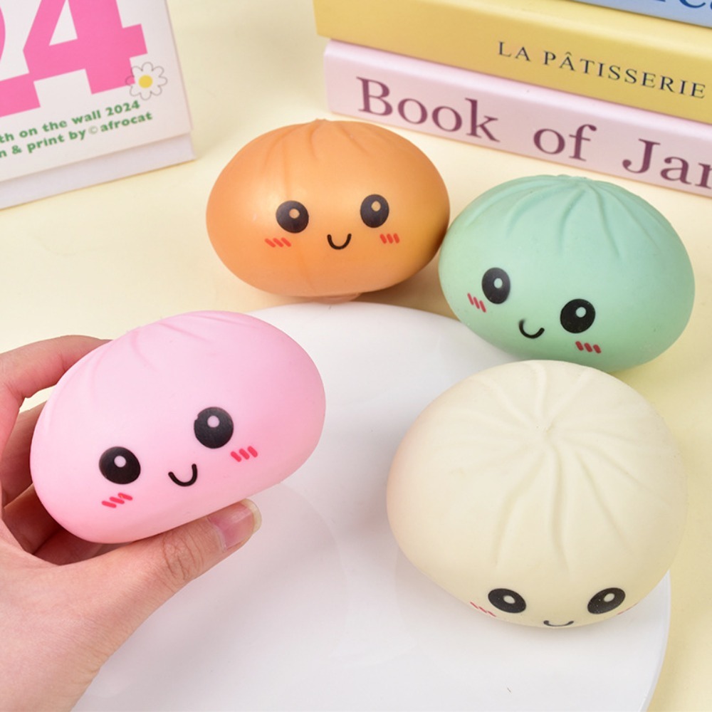 AliExpress Simulated Colorful Dumpling Squishy Toys Slow Rising Stress Relief Fidget Ball, Soft Squeeze Decompression Toy for Adults & Kids, view 3