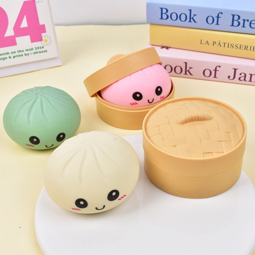 AliExpress Simulated Colorful Dumpling Squishy Toys Slow Rising Stress Relief Fidget Ball, Soft Squeeze Decompression Toy for Adults & Kids, view 2