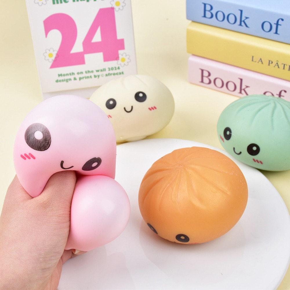 AliExpress Simulated Colorful Dumpling Squishy Toys Slow Rising Stress Relief Fidget Ball, Soft Squeeze Decompression Toy for Adults & Kids, view 4