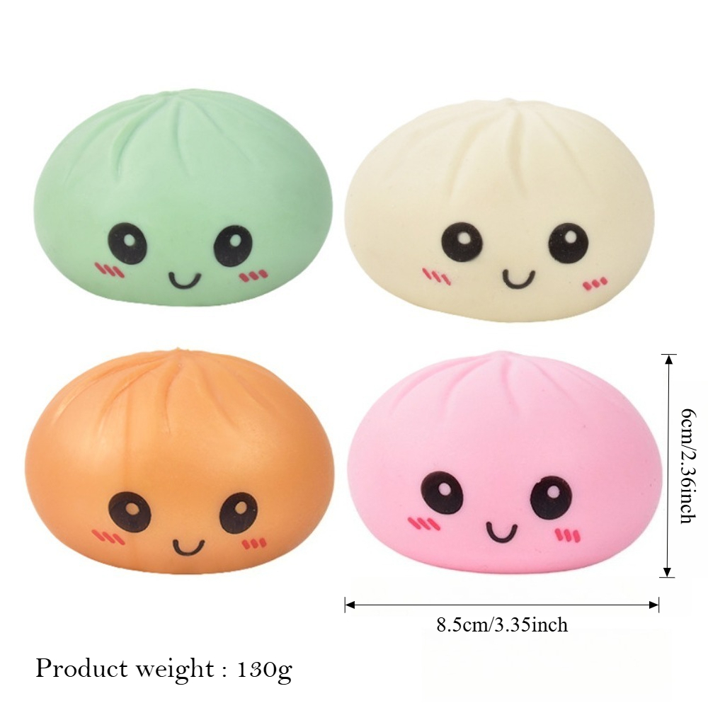 AliExpress Simulated Colorful Dumpling Squishy Toys Slow Rising Stress Relief Fidget Ball, Soft Squeeze Decompression Toy for Adults & Kids, view 5