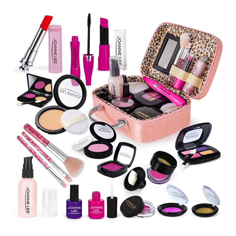 AliExpress Simulation Cosmetics Set Kids Play House Toys Make up Lipstick Nail Paint Educational Toys Pretend Girls Game Christmas Gift
