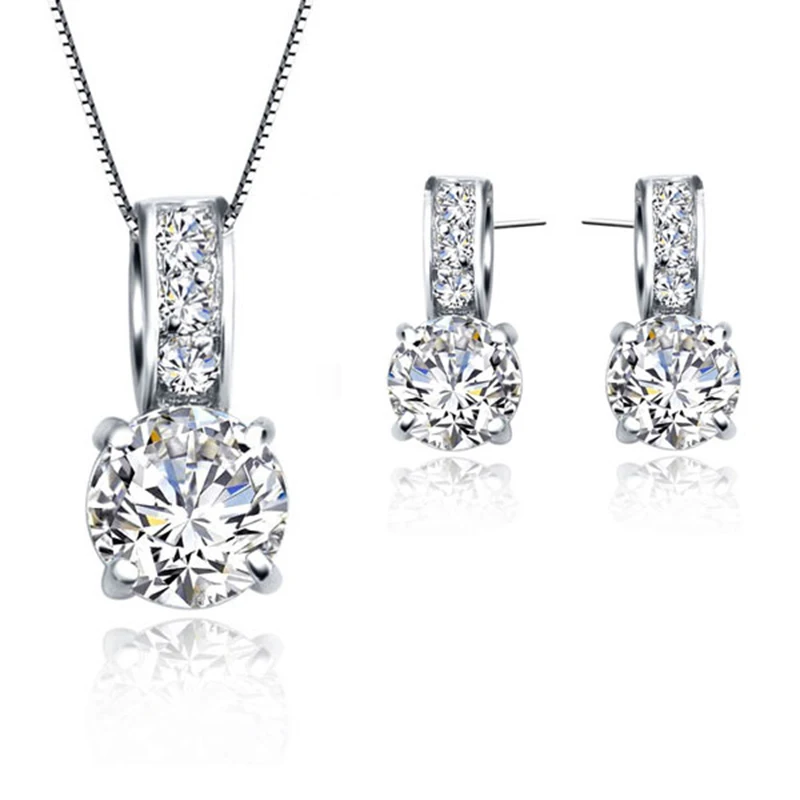 AliExpress Cubic Zirconia Pendant Necklace for Women, view 3
