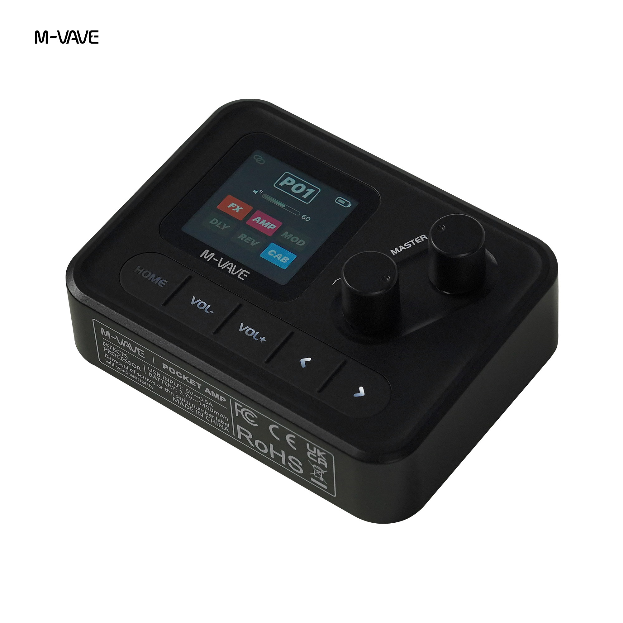 AliExpress SK17 Pocket AMP Guitar Multi-Effect Pedal, 20 Amp Models, IR Cab Support, Delay Reverb Noise Gate, 7H Battery Life, view 3
