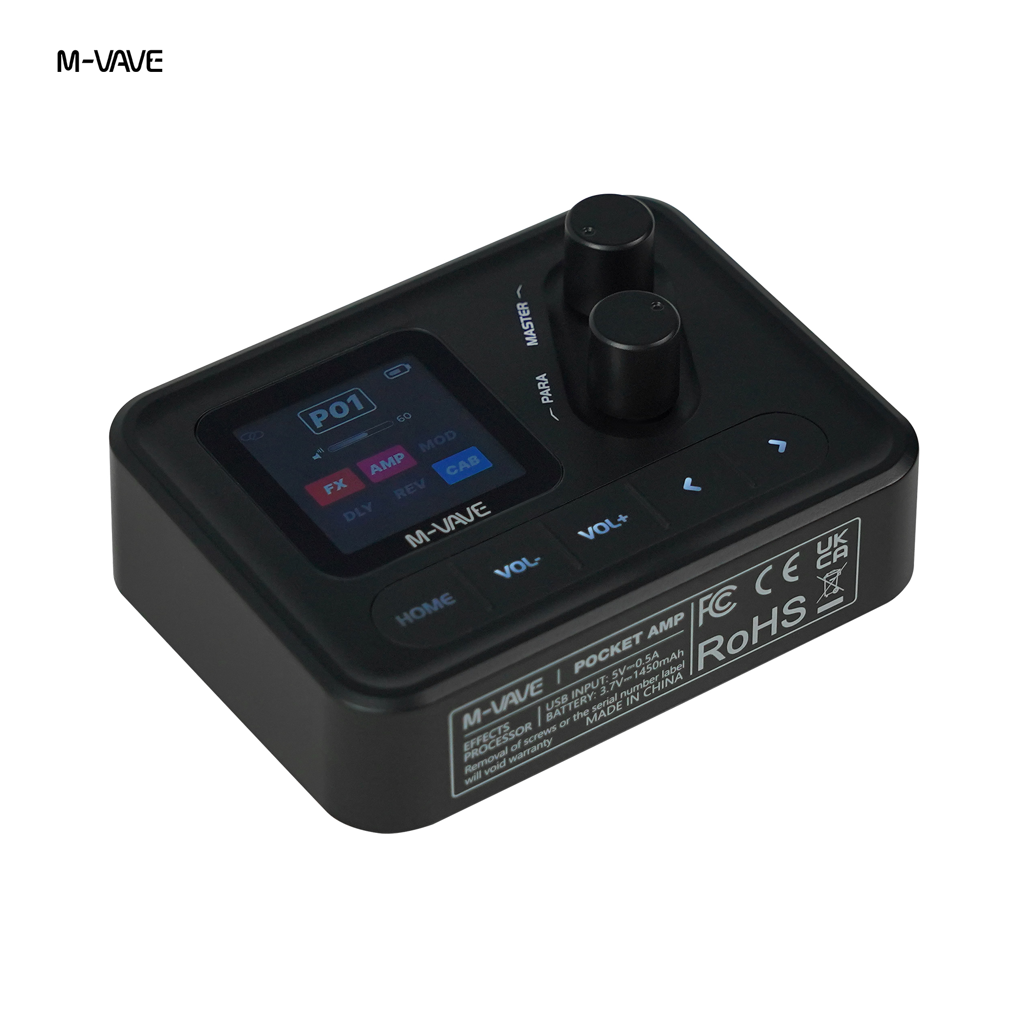AliExpress SK17 Pocket AMP Guitar Multi-Effect Pedal, 20 Amp Models, IR Cab Support, Delay Reverb Noise Gate, 7H Battery Life, view 4