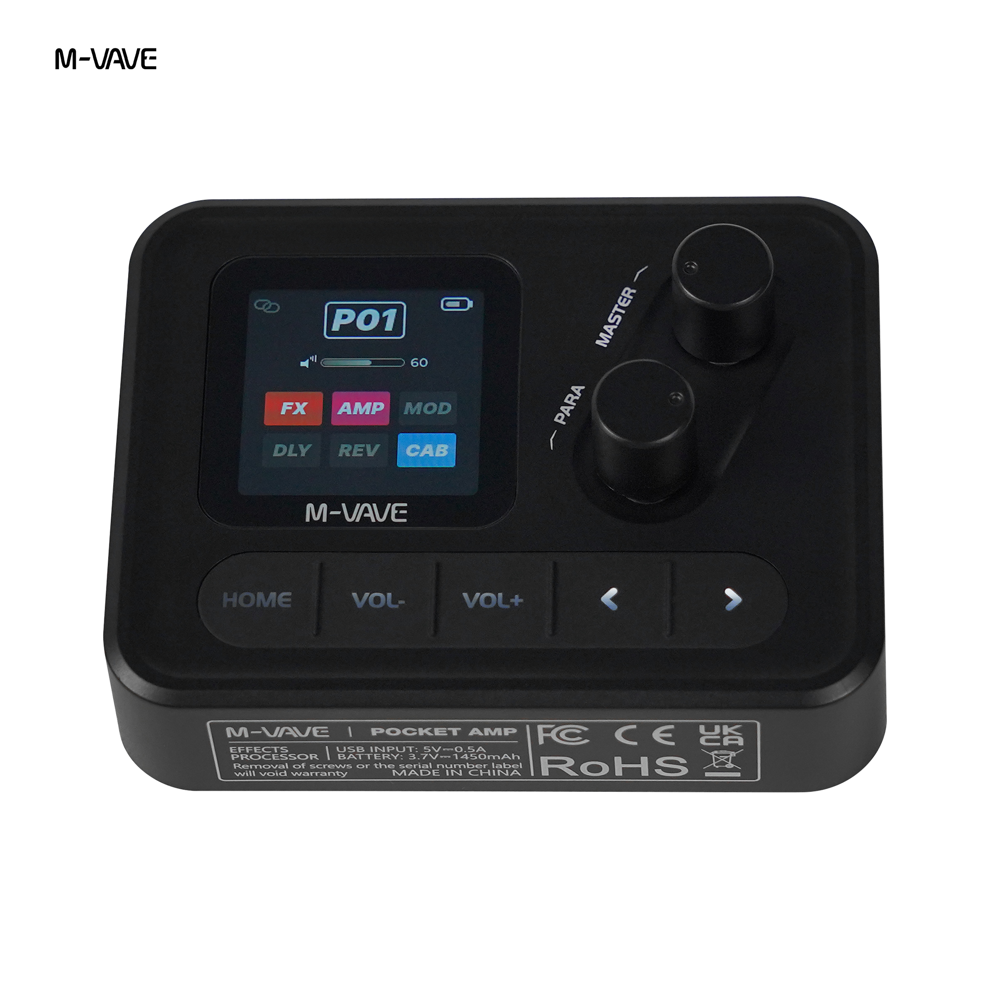 AliExpress SK17 Pocket AMP Guitar Multi-Effect Pedal, 20 Amp Models, IR Cab Support, Delay Reverb Noise Gate, 7H Battery Life, view 5