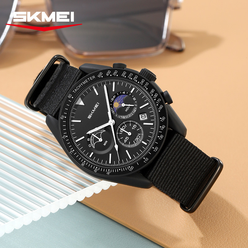 AliExpress SKMEI 9392 Quartz Chronograph Watch with Nylon Strap, view 6