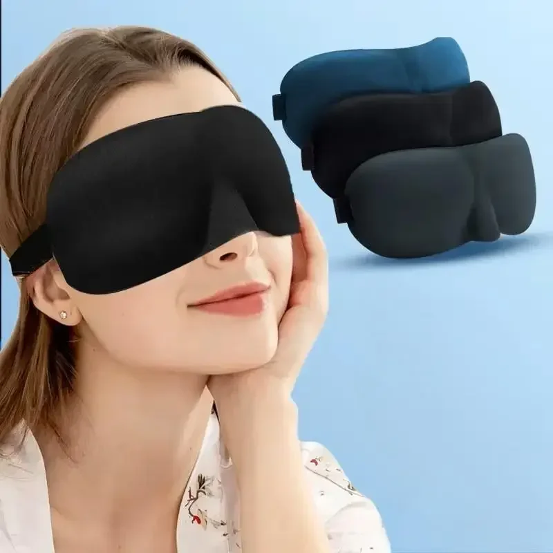 AliExpress Sleeping Mask Cover Slaapmasker Blockout Eye Comfort Blindfold Concave Light with Women Men Office Use Aid Eye Travel