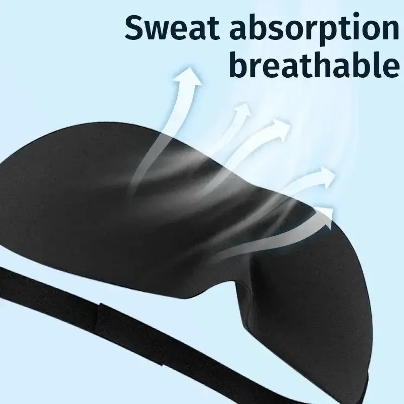 AliExpress Sleeping Mask Cover Slaapmasker Blockout Eye Comfort Blindfold Concave Light with Women Men Office Use Aid Eye Travel, view 6