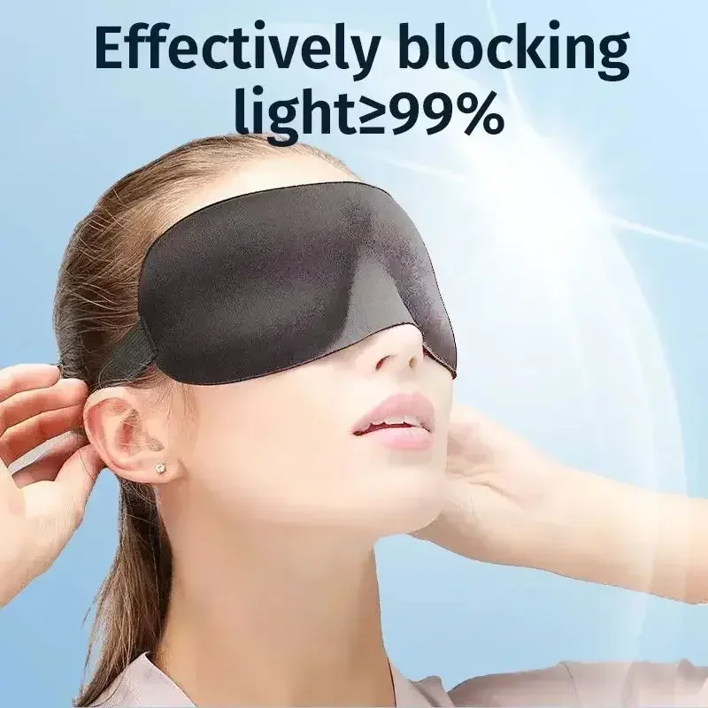 AliExpress Sleeping Mask Cover Slaapmasker  Blockout Eye Comfort  Blindfold Concave Light with Women Men Aid Eye Travel, view 3