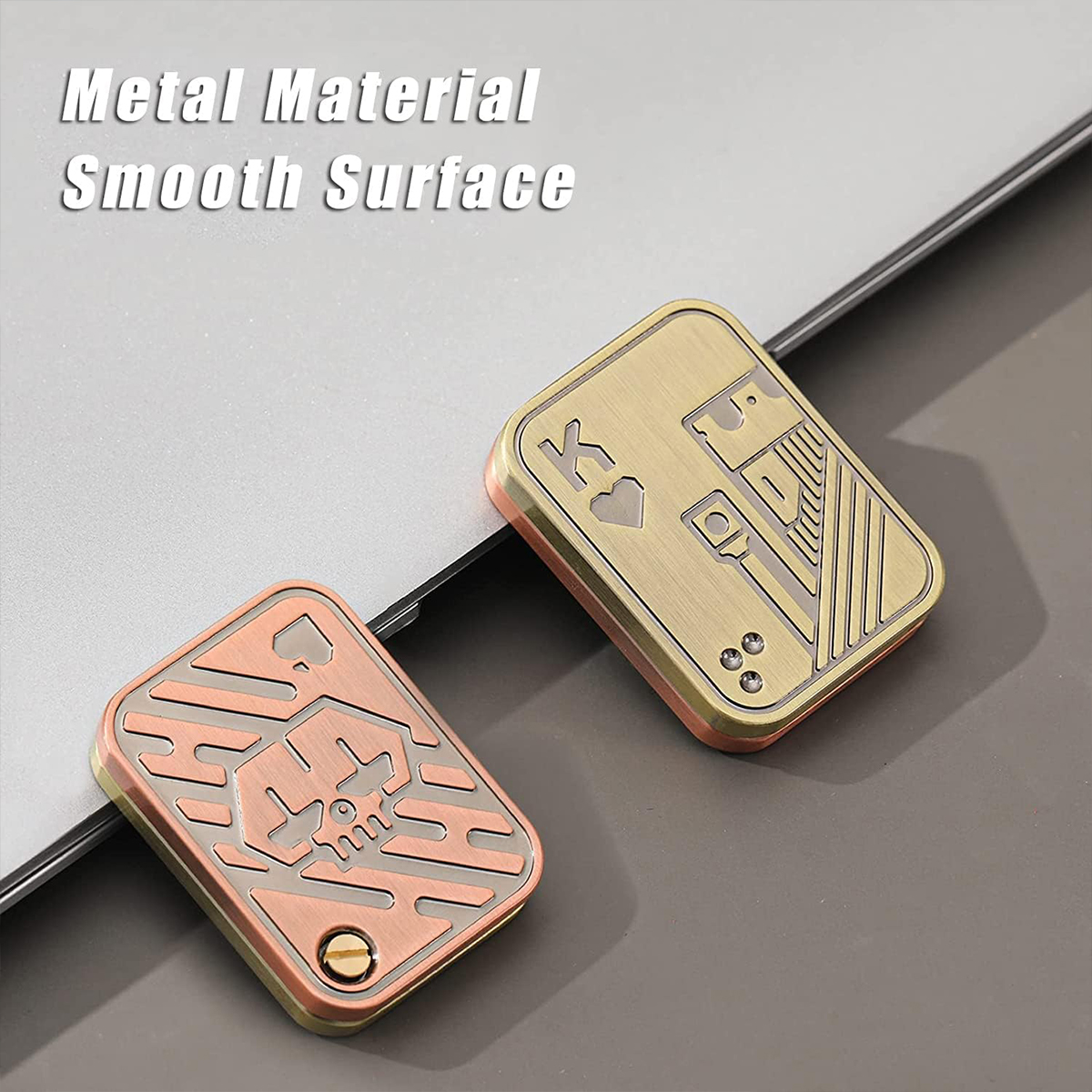 AliExpress Sliding Cover Push Card Micro Creative Fingertip Gyroscope, with Diverse Shapes, EDC Stress-Relieving Office Desktop Toys, view 3