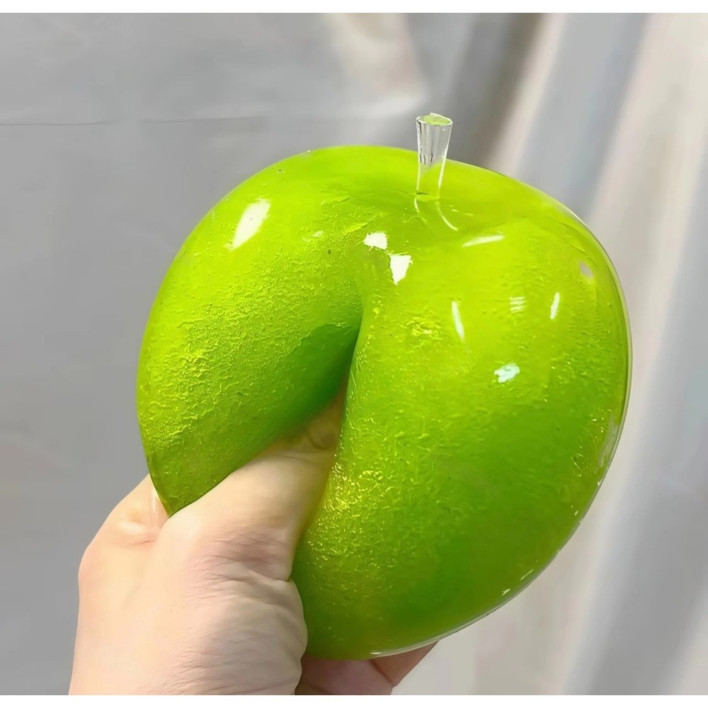 AliExpress Slushy Green Blueberry Stress Ball Snow Rustling Sound Moldable Non-Bouncy Grip Trainer Anxiety Relief Fidget Toy Gift, view 2