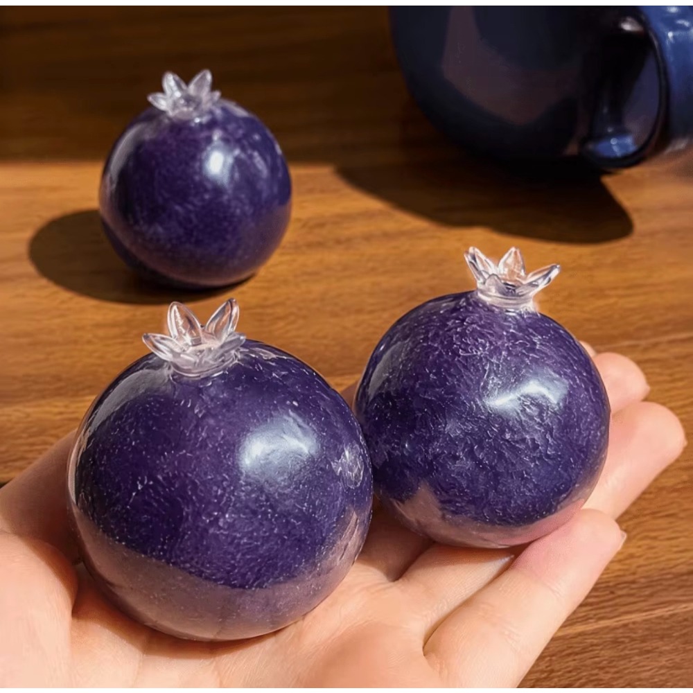 AliExpress Slushy Green Blueberry Stress Ball Snow Rustling Sound Moldable Non-Bouncy Grip Trainer Anxiety Relief Fidget Toy Gift, view 3