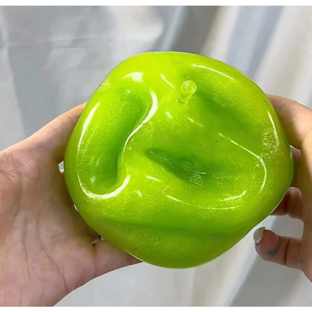 AliExpress Slushy Green Blueberry Stress Ball Snow Rustling Sound Moldable Non-Bouncy Grip Trainer Anxiety Relief Fidget Toy Gift, view 5