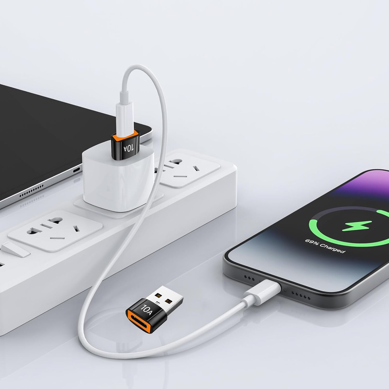 AliExpress Mini USB-A to USB-C Charging Adapters, view 3