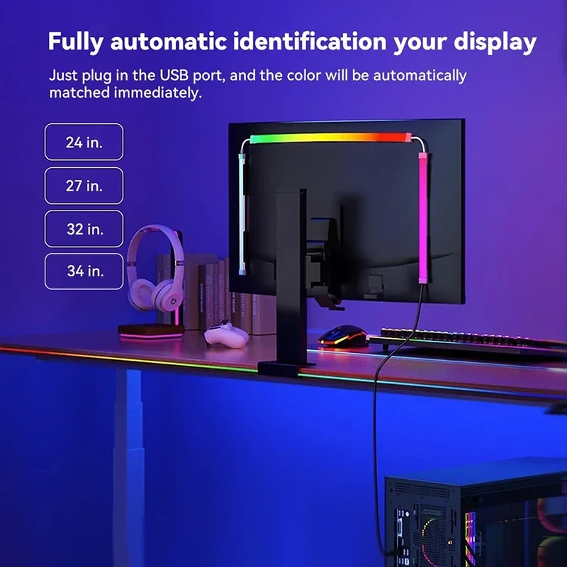AliExpress PC Monitor Ambient RGB Backlight LED Strip Kit, view 6