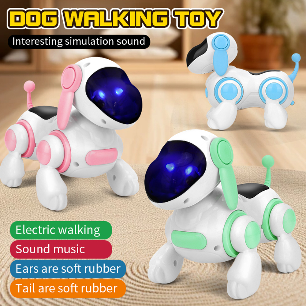 AliExpress Smart Interactive Robotic Dog,Simulated Walking, Light, Sound, Music, Children's Educational Crawling, Singing And Interactive f, view 3