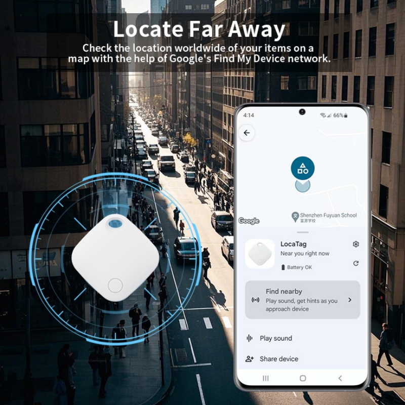 AliExpress Smart Location Tracker for Android Devices Tag Work With Google Find Hub App Positioning Key Finder for Xiaomi Samsung Motorola, view 2
