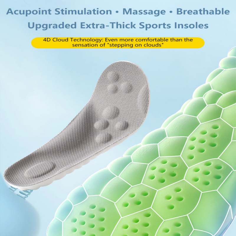 AliExpress 4D Cloud PU Cushioning Running Insoles, view 6