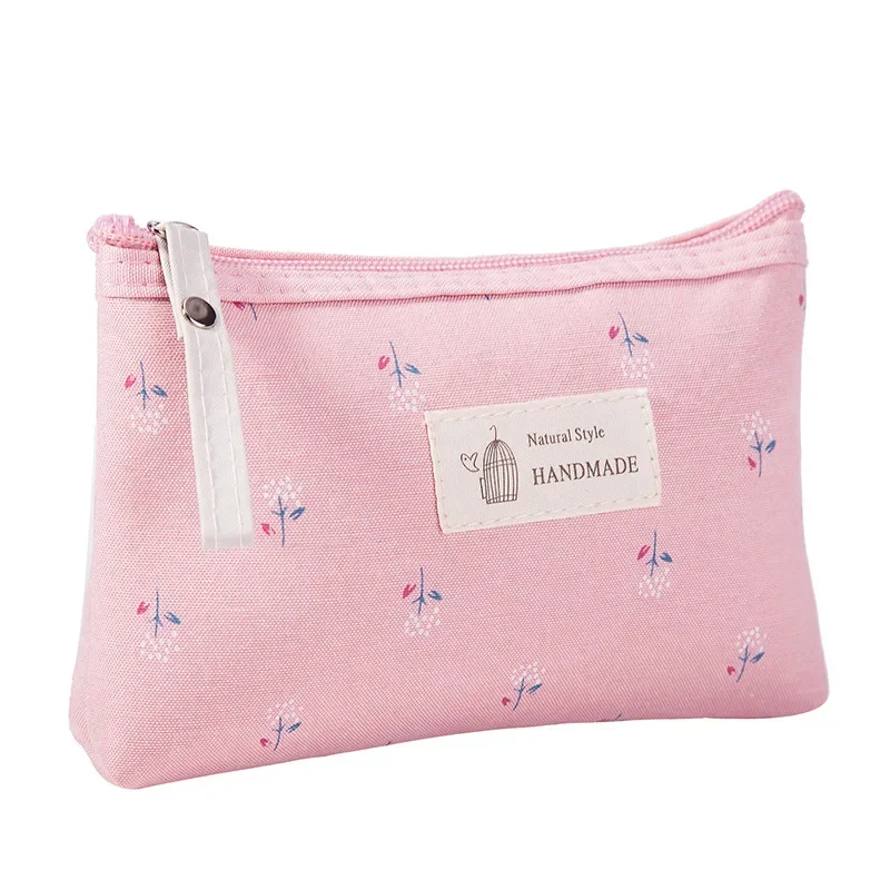AliExpress Soft Canvas Dot Print Cosmetic Bag, view 4