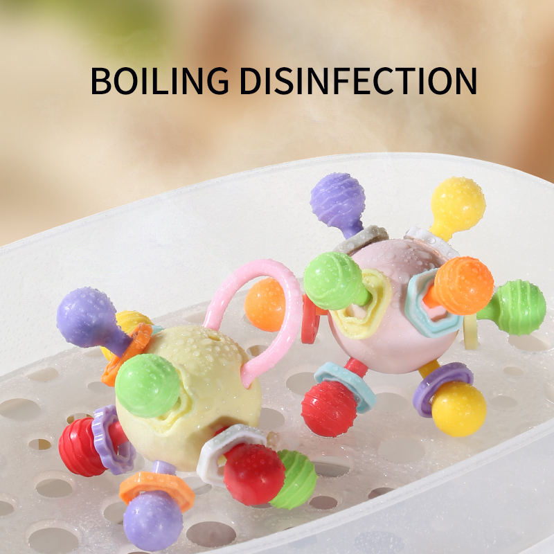 AliExpress Soft Hand Grasping Ball Baby Toy Xingdun Ball Birthday Gift for 0-3 Year Old Babies, view 4
